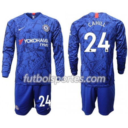Camisetas Niños Chelsea Cahill 24 Primera Equipacion 2019/2020 Manga Larga
